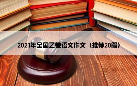 2021年全国乙卷语文作文（推荐20篇）