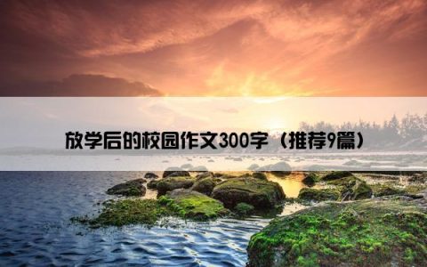 放学后的校园作文300字（推荐9篇）