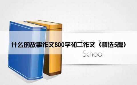 什么的故事作文800字初二作文（精选5篇）