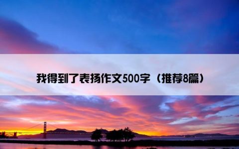 我得到了表扬作文500字（推荐8篇）