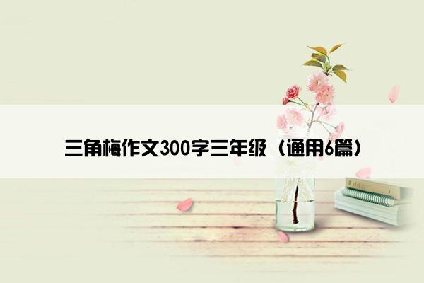 三角梅作文300字三年级（通用6篇）