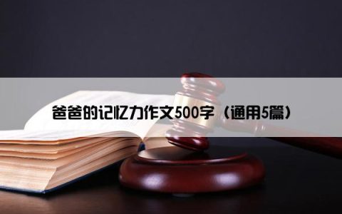 爸爸的记忆力作文500字（通用5篇）