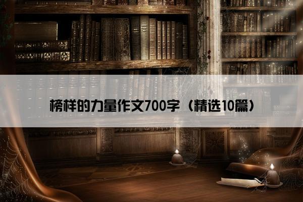 榜样的力量作文700字（精选10篇）