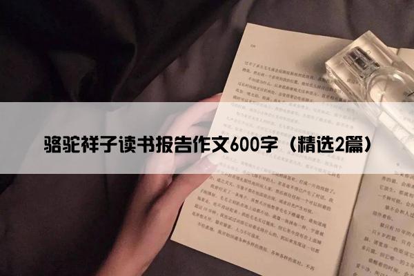 骆驼祥子读书报告作文600字（精选2篇）