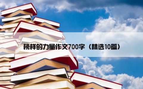 榜样的力量作文700字（精选10篇）