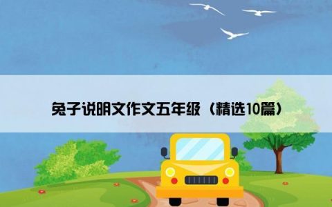 兔子说明文作文五年级（精选10篇）