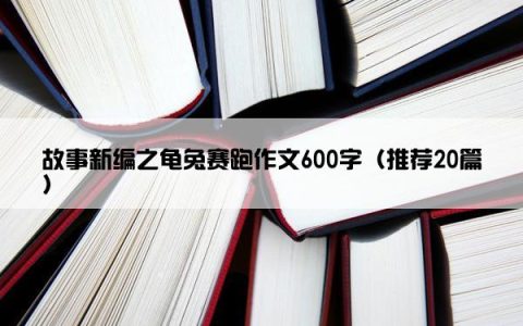 故事新编之龟兔赛跑作文600字（推荐20篇）