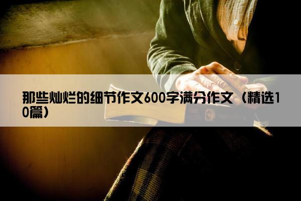 那些灿烂的细节作文600字满分作文（精选10篇）