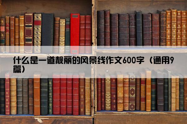 什么是一道靓丽的风景线作文600字（通用9篇）