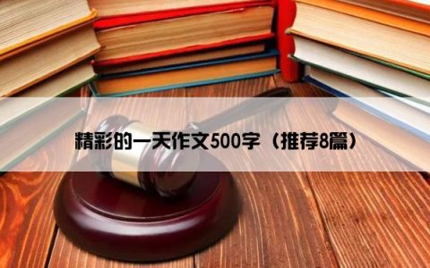 精彩的一天作文500字（推荐8篇）
