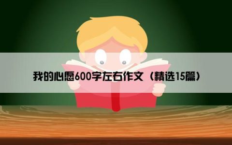我的心愿600字左右作文（精选15篇）