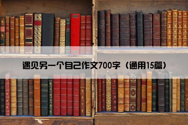 遇见另一个自己作文700字（通用15篇）