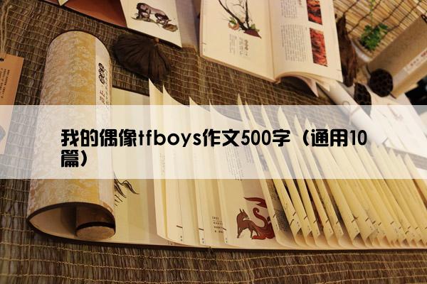 我的偶像tfboys作文500字（通用10篇）