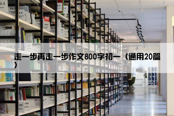 走一步再走一步作文800字初一（通用20篇）