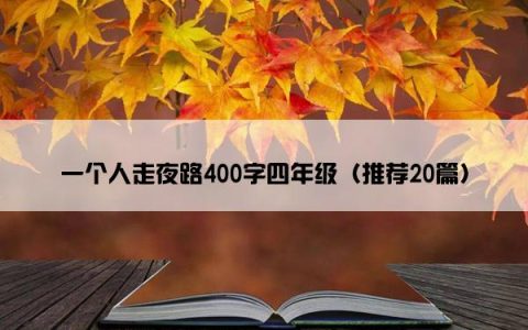 一个人走夜路400字四年级（推荐20篇）