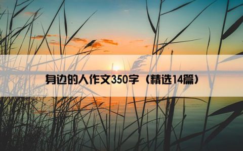 身边的人作文350字(精选14篇)