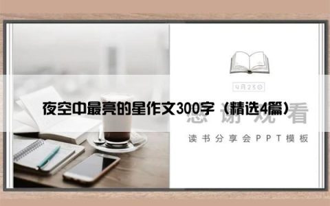 夜空中最亮的星作文300字（精选4篇）