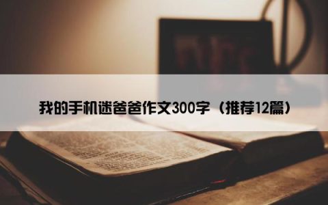 我的手机迷爸爸作文300字（推荐12篇）