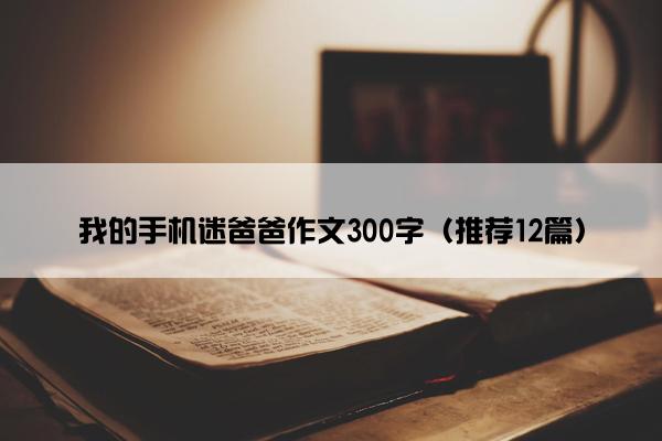 我的手机迷爸爸作文300字（推荐12篇）