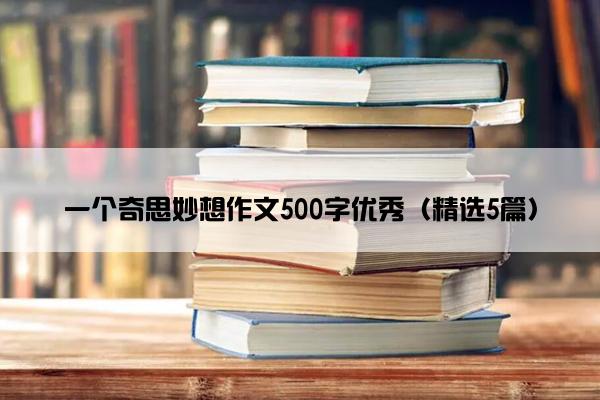 一个奇思妙想作文500字优秀（精选5篇）