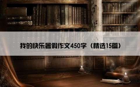 我的快乐暑假作文450字（精选15篇）