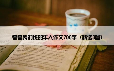 夸夸我们班的牛人作文700字（精选3篇）