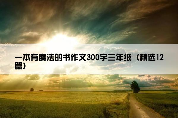 一本有魔法的书作文300字三年级（精选12篇）