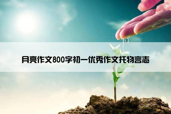 月亮作文800字初一优秀作文托物言志