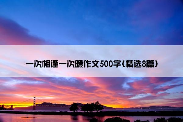 一次相逢一次暖作文500字(精选8篇)