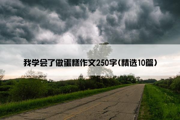 我学会了做蛋糕作文250字(精选10篇)