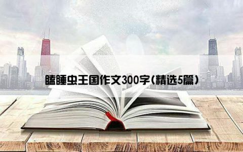 瞌睡虫王国作文300字(精选5篇)