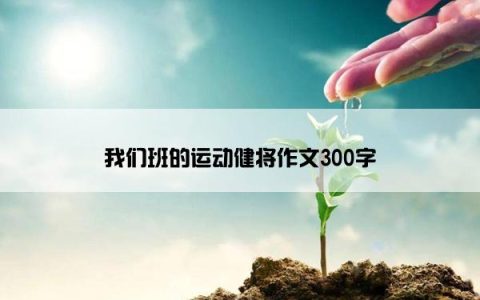 我们班的运动健将作文300字