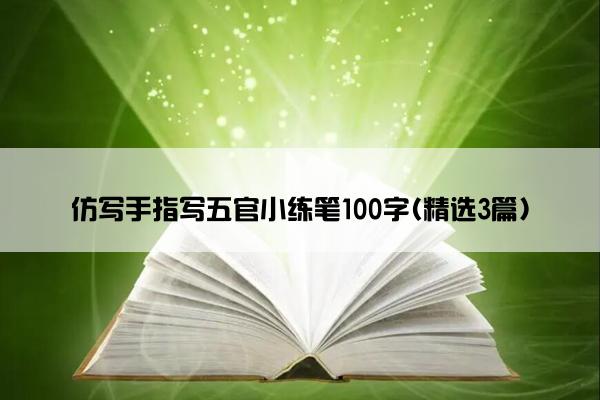 仿写手指写五官小练笔100字(精选3篇)