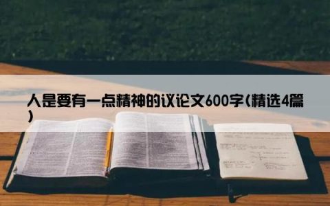 人是要有一点精神的议论文600字(精选4篇)