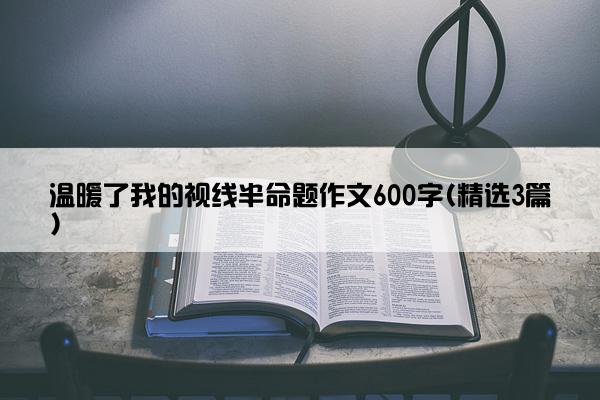 温暖了我的视线半命题作文600字(精选3篇)