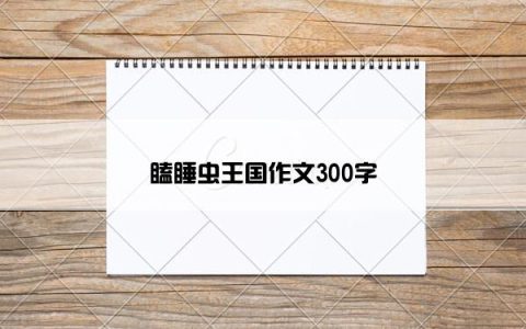 瞌睡虫王国作文300字