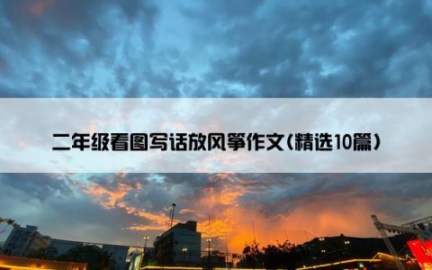 二年级看图写话放风筝作文(精选10篇)