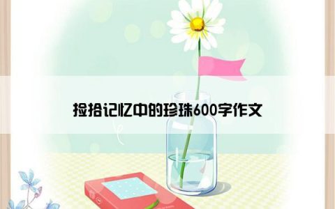 捡拾记忆中的珍珠600字作文