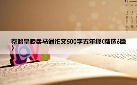 秦始皇陵兵马俑作文500字五年级(精选6篇)