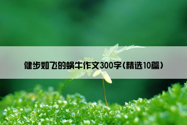 健步如飞的蜗牛作文300字(精选10篇)