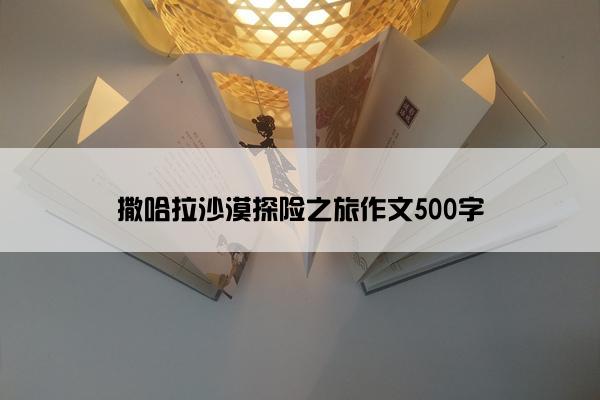 撒哈拉沙漠探险之旅作文500字