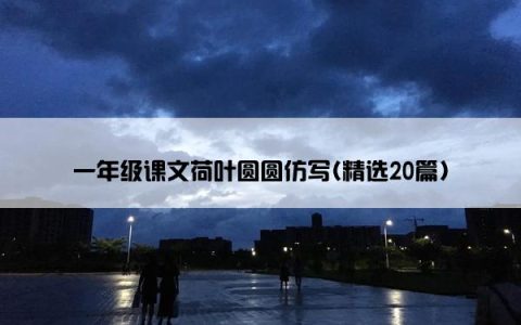 一年级课文荷叶圆圆仿写(精选20篇)