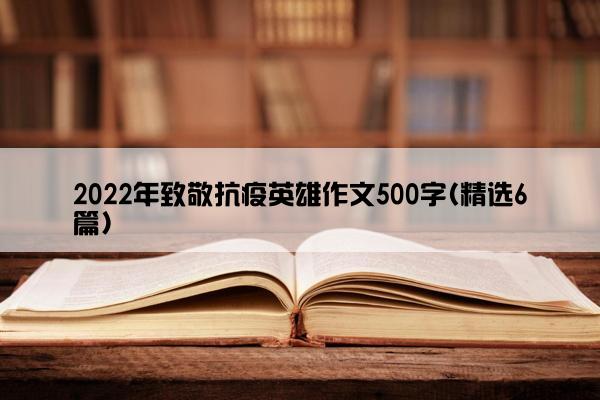 2022年致敬抗疫英雄作文500字(精选6篇)