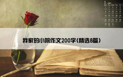 我家的小院作文200字(精选8篇)