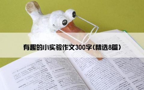 有趣的小实验作文300字(精选8篇)