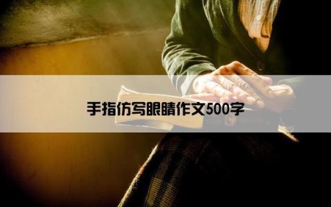 手指仿写眼睛作文500字