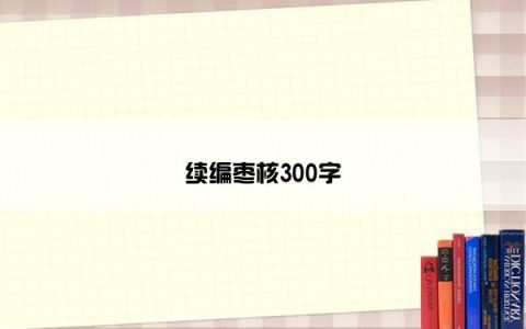 续编枣核300字