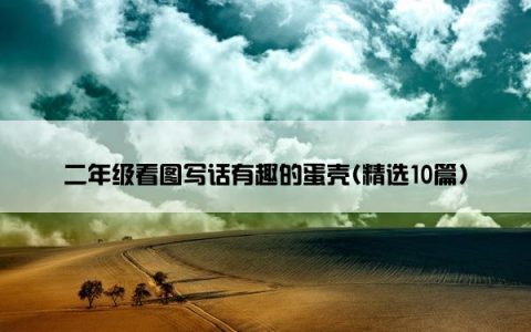 二年级看图写话有趣的蛋壳(精选10篇)