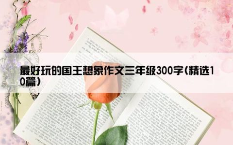 最好玩的国王想象作文三年级300字(精选10篇)