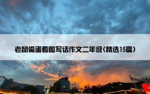 老鼠偷蛋看图写话作文二年级(精选15篇)